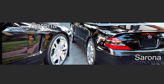 Custom Mercedes SL Fenders  Convertible (2003 - 2008) - $1190.00 (Manufacturer Sarona, Part #MB-013-FD)
